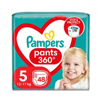 Pampers Pants Pieluchomajtki rozmiar 5, 12-17 kg, 48 sztuki