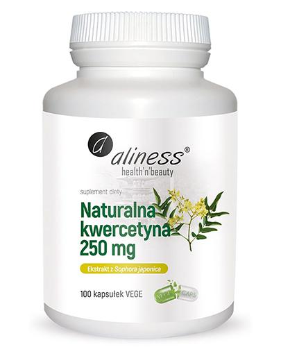 Aliness Naturalna kwercytyna 250 mg - 100 kaps. - cena, opinie, stosowanie zdjęcie