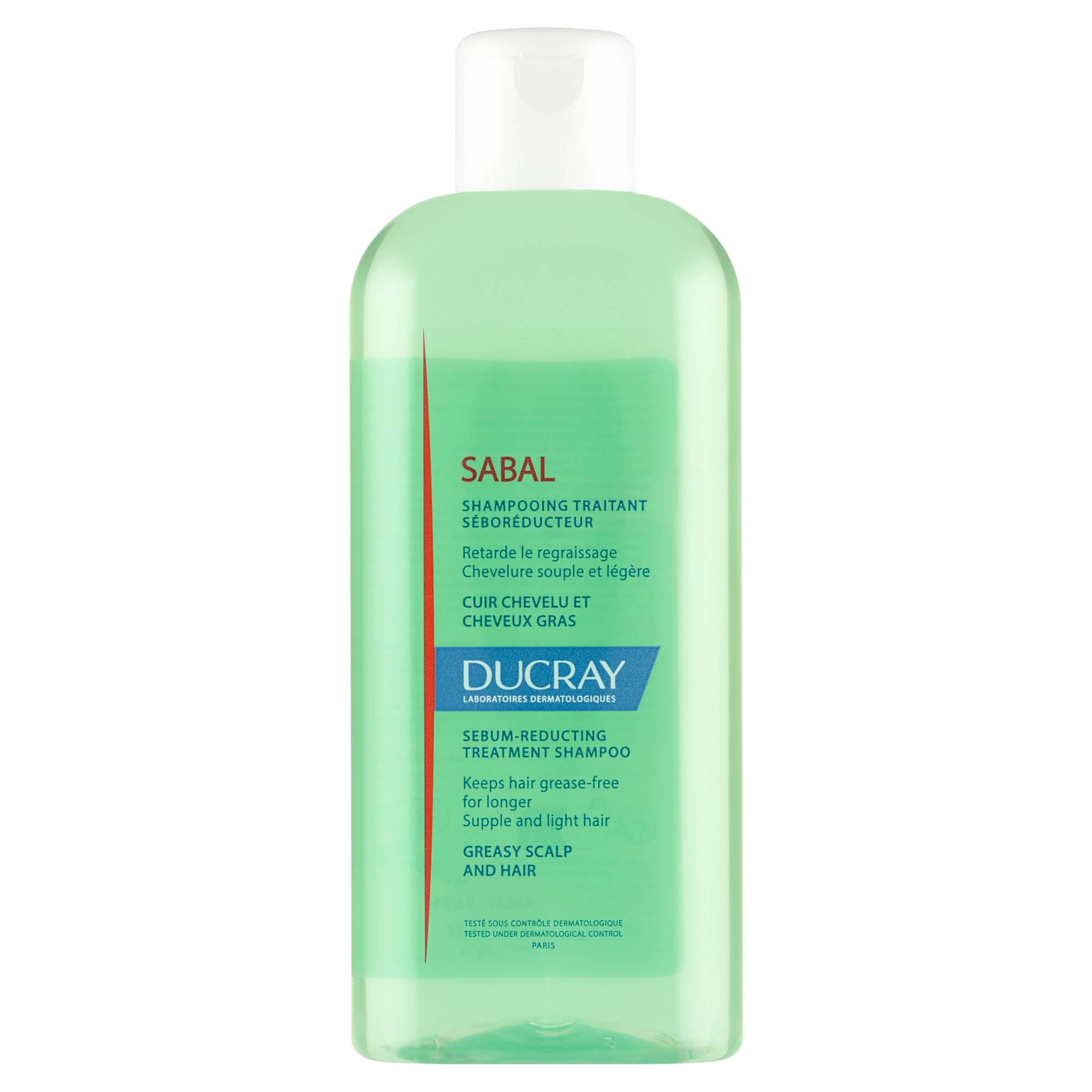 Ducray Sabal Szampon dermatologiczny do włosów tłustych, 200 ml