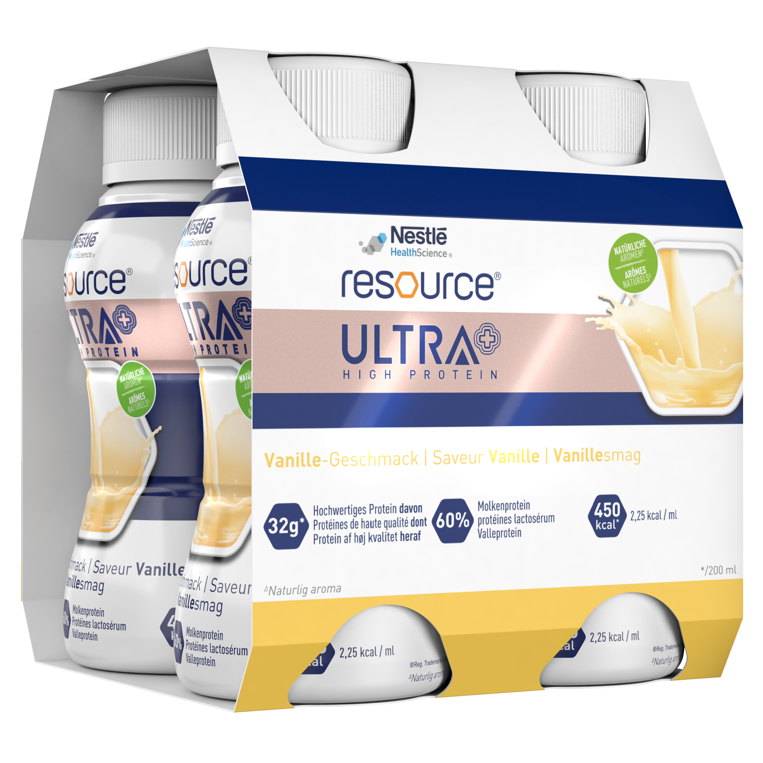 Nestle Resource Ultra + Wanilia, 4 x 200 ml