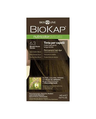 BioKap Nutricolor Delicato Farba do włosów 6.3 Ciemny Złoty Blond - 140 ml - cena, opinie właściwości  zdjęcie