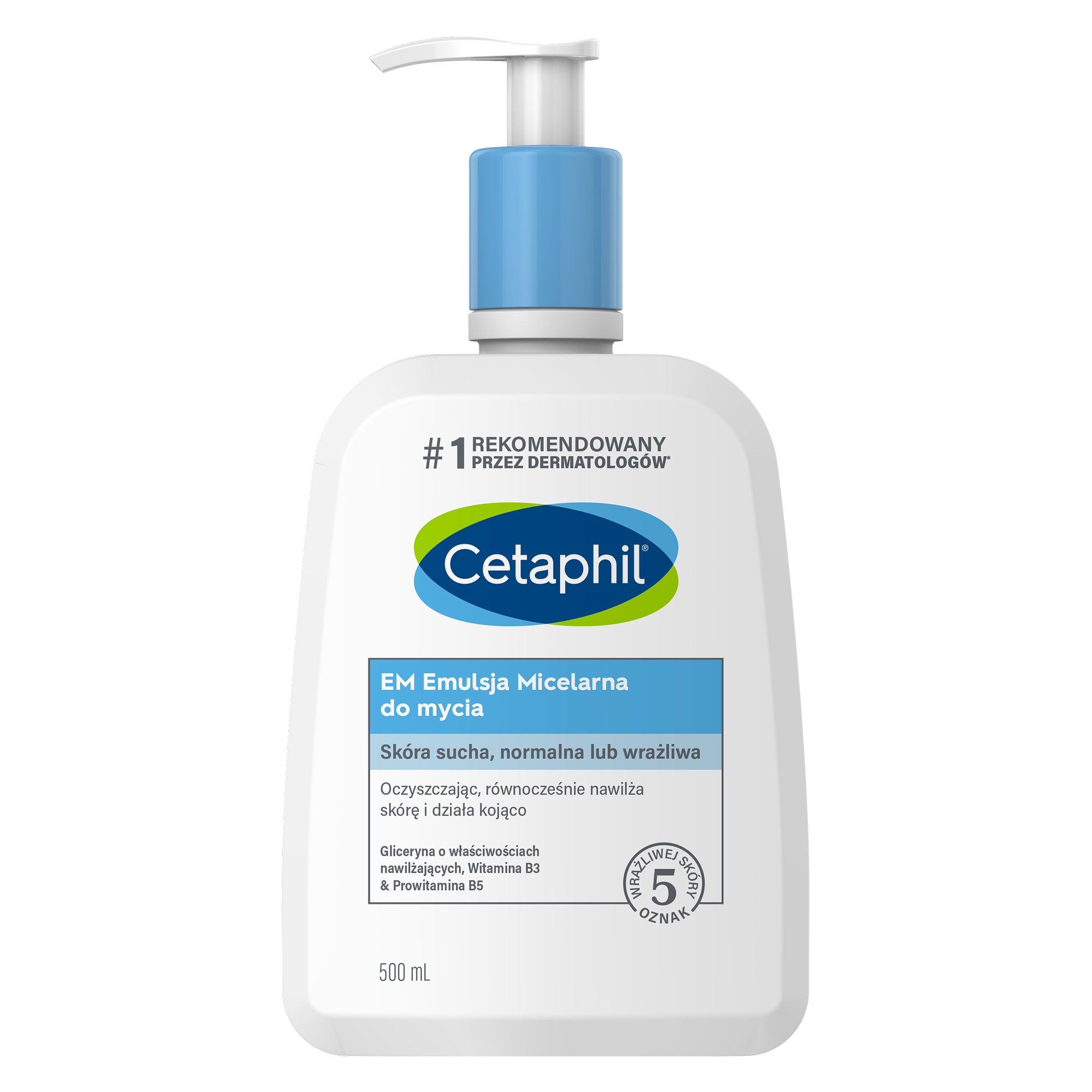 Cetaphil EM, emulsja micelarna do mycia, 500 ml zdjęcie