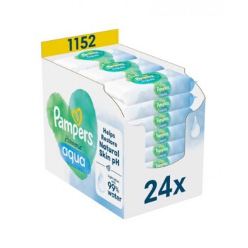 Pampers Harmonie Aqua chusteczki 24 x 48 sztuk