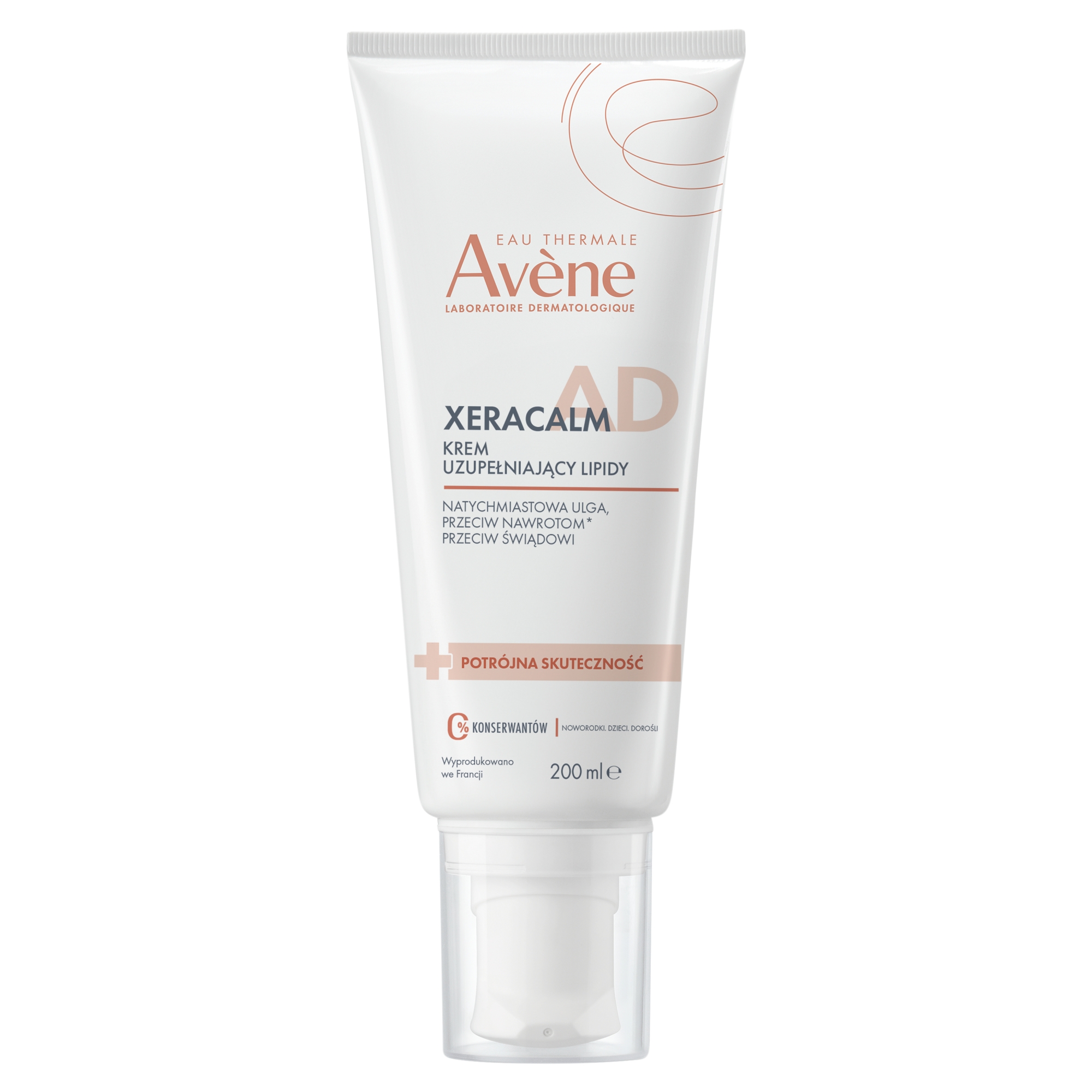 Avene Xeracalm A.D, krem uzupełniający lipidy, 200 ml