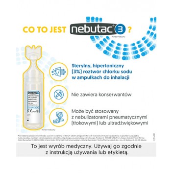 NEBUTAC Hipertoniczny roztwór chlorku sodu 3% - 30 amp.