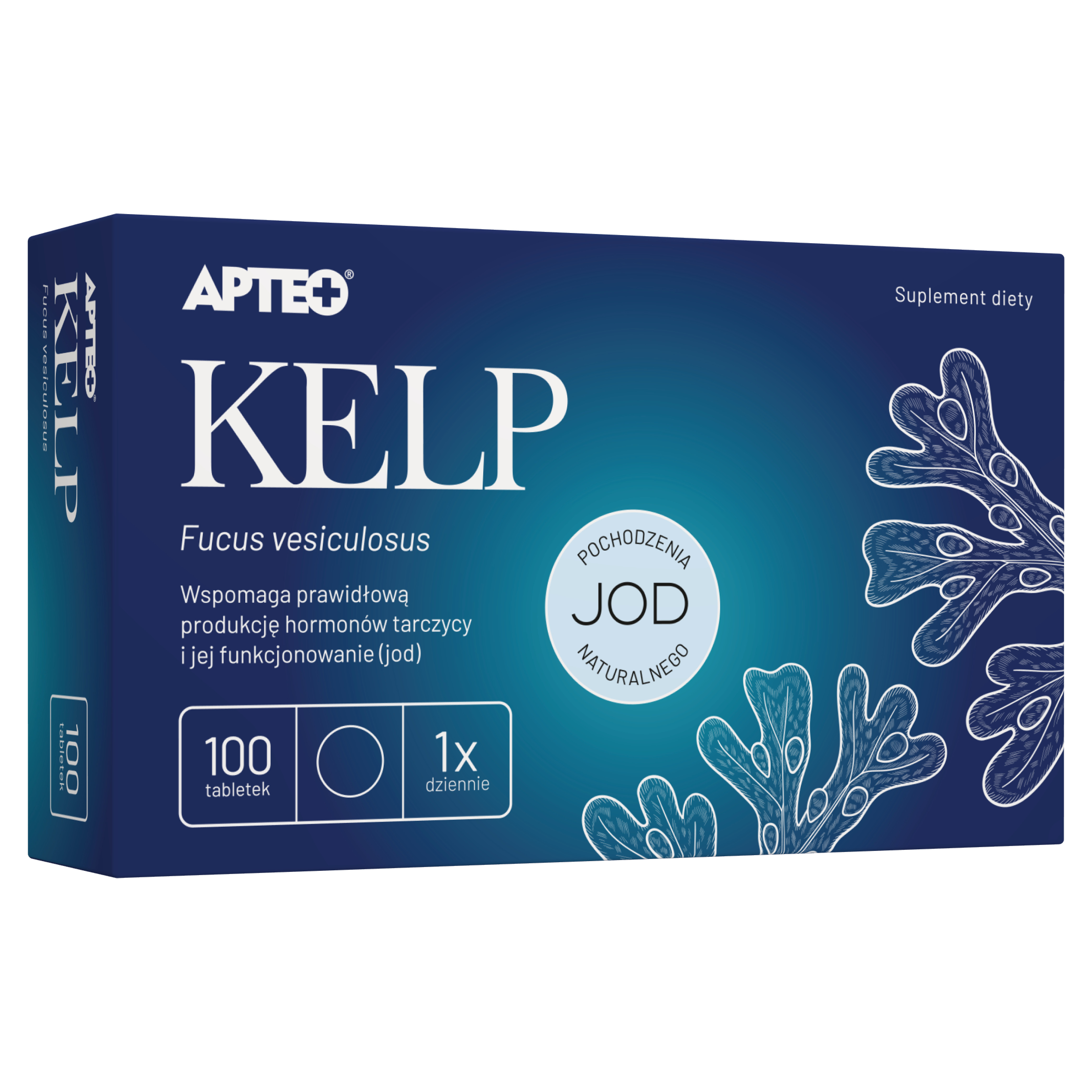 Apteo Kelp 100 tabletek zdjęcie