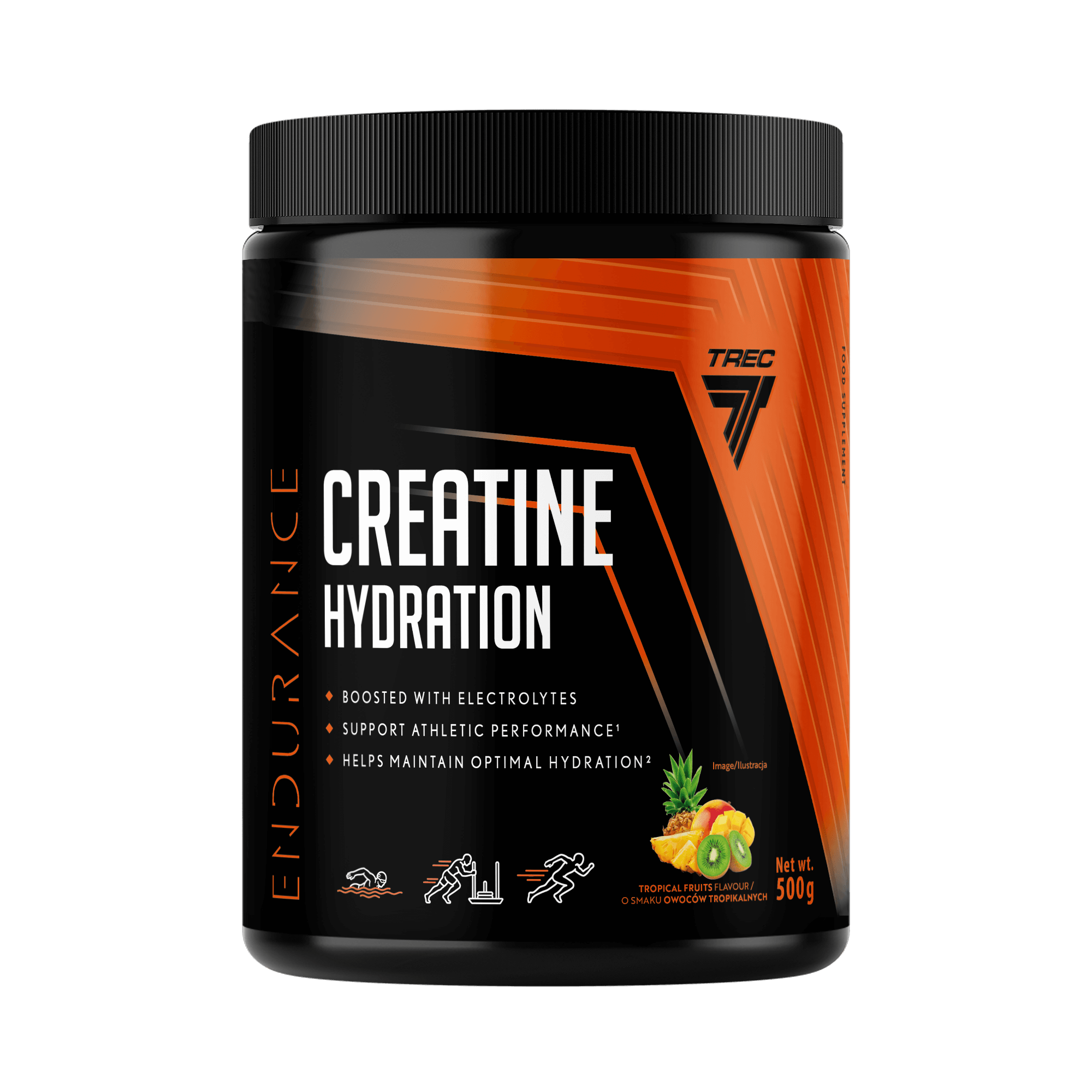 Trec Endurance Creatine Hydration Tropical Fruits, proszek, 500 g zdjęcie