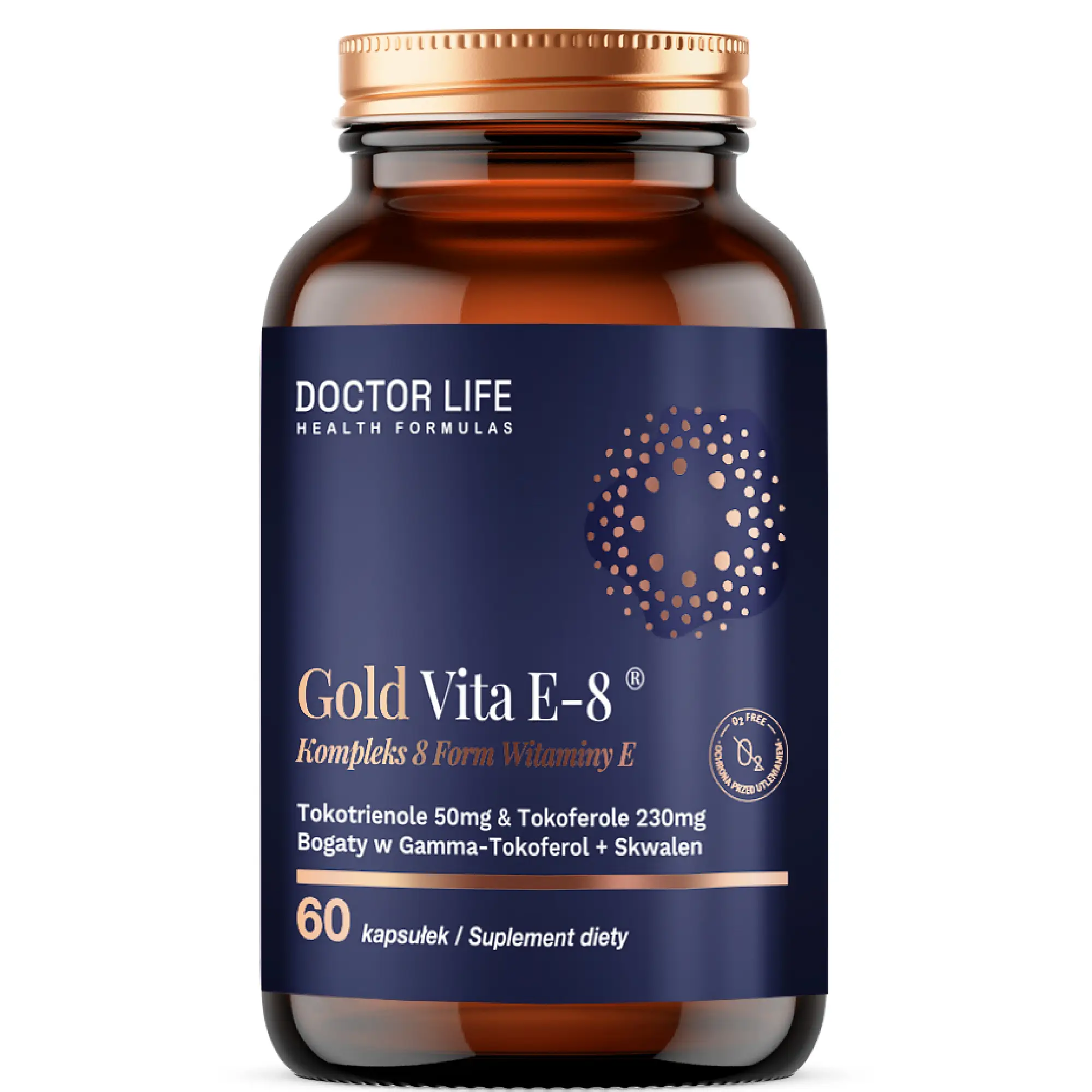 Doctor Life Gold Vita E-8 Kompleks 8 Form Witaminy E, 60 kapsułek zdjęcie