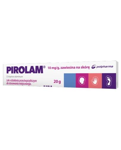 PIROLAM 1% Zawiesina na grzybicę skóry - 20 g - cena, opinie, wskazania zdjęcie