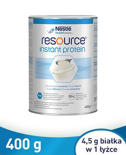 Resource Instant Protein koncentrat białka w proszku smak neutralny 400 g zdjęcie