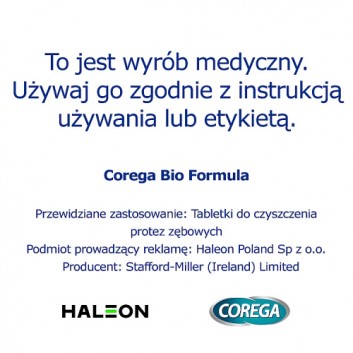 Corega Tabs Bio Formula tabletki do czyszczenia protez zębowych 136 sztuk