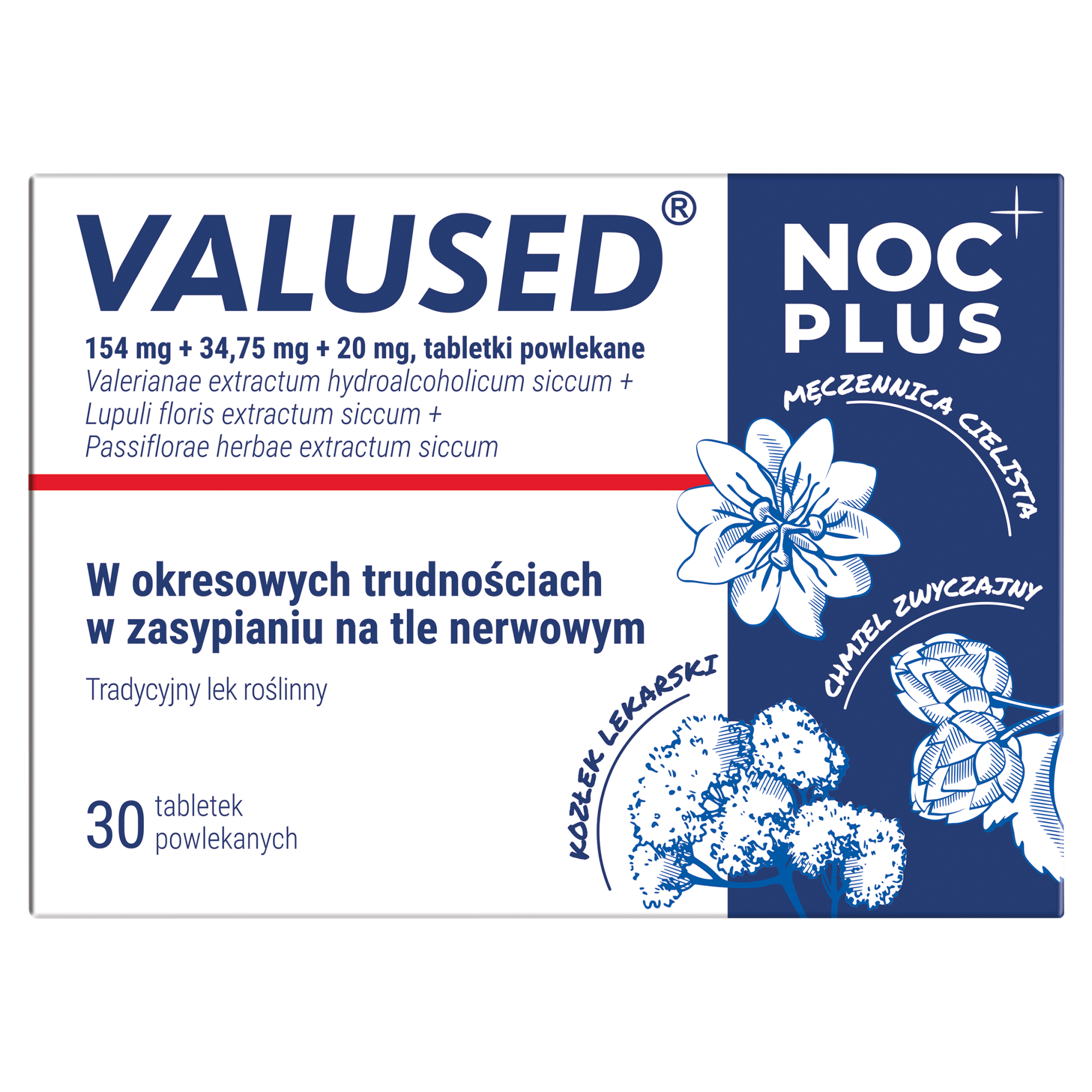 Valused Noc Plus, tabletki powlekane, 30 sztuk zdjęcie