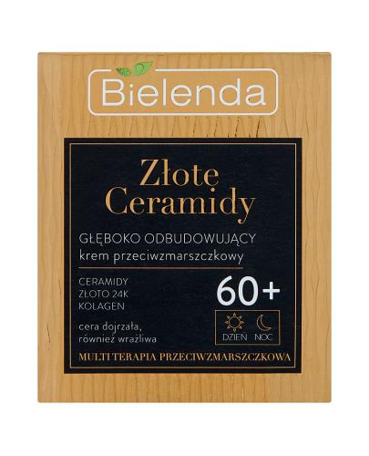 Bielenda Złote Ceramidy Krem przeciwzmarszczkowy głęboko odbudowujący dzień / noc, 60 +, 50 ml, cena, opinie, wskazania zdjęcie