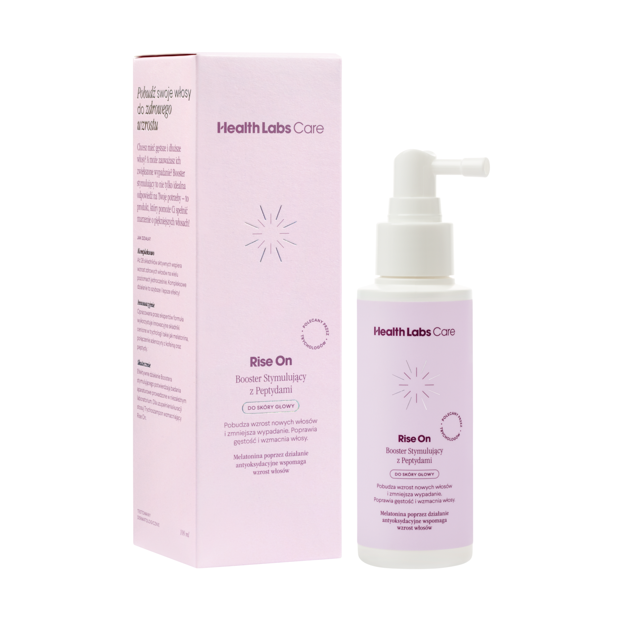 Health Labs Care, Rise On Booster stymulujący z peptydami, 100 ml