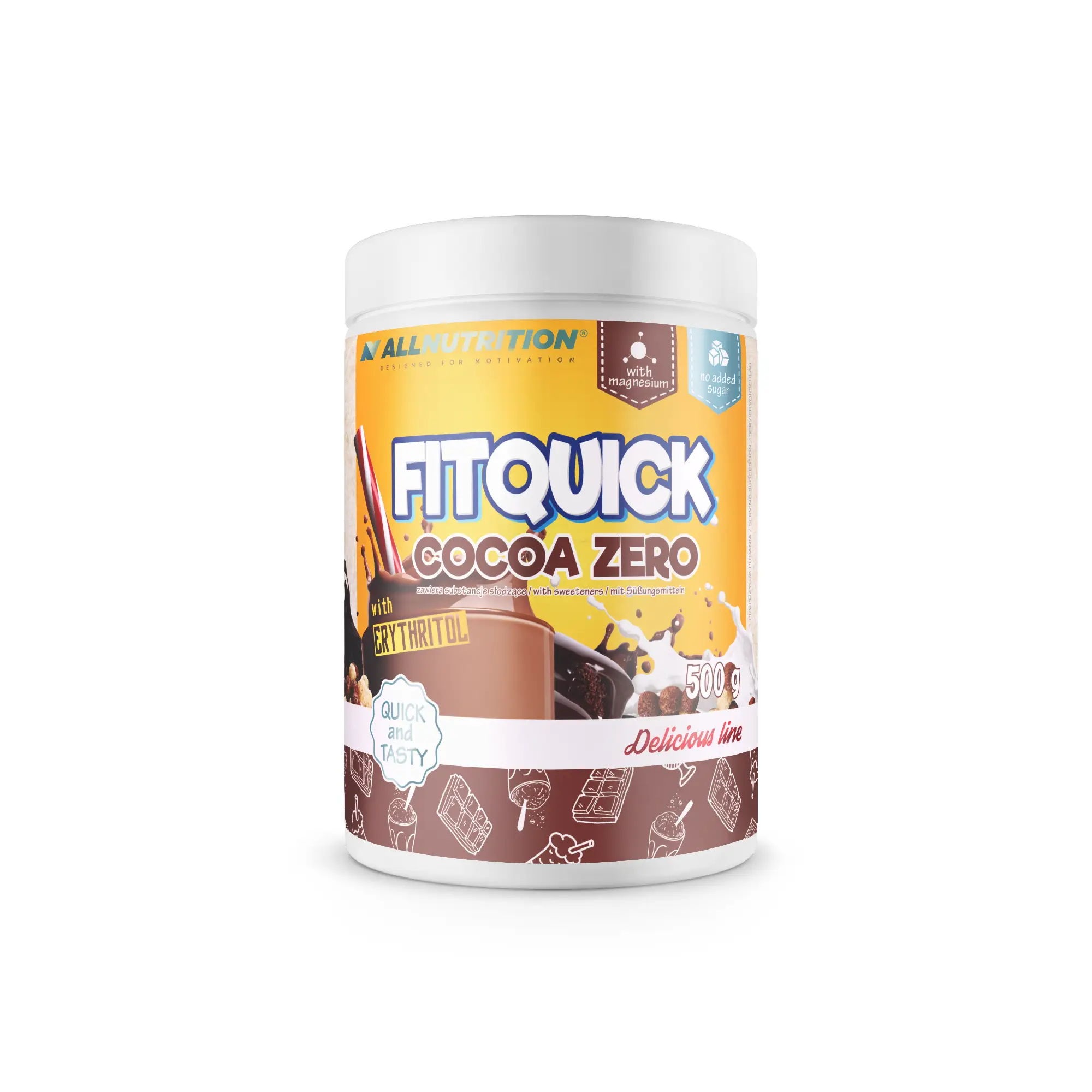 Allnutrition Fitquick Cocoa Zero, kakaowy, 500 g zdjęcie