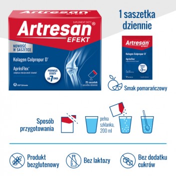 Artresan Efekt AprèsFlex® kolagen do picia na stawy, 25 saszetek