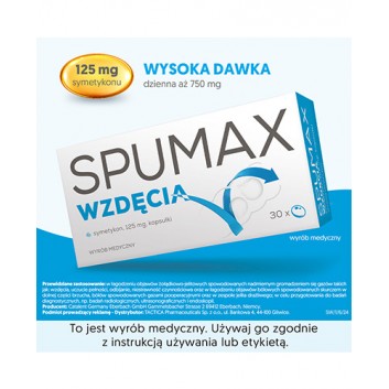 Spumax Wzdęcia 125mg 30 kapsułek