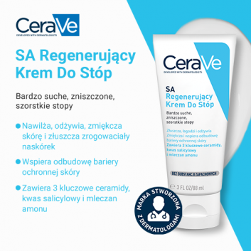 CERAVE SA Regenerujący krem do stóp do skóry bardzo suchej, 88 ml