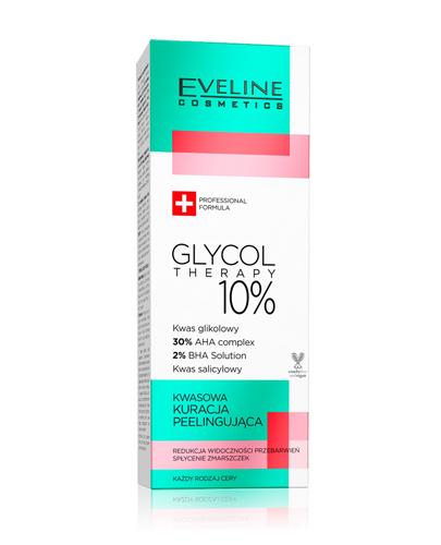 Eveline Glycol Therapy 10% Kwasowa kuracja peelingująca - 20 ml Do skóry z niedoskonałościami - cena, opinie, stosowanie zdjęcie