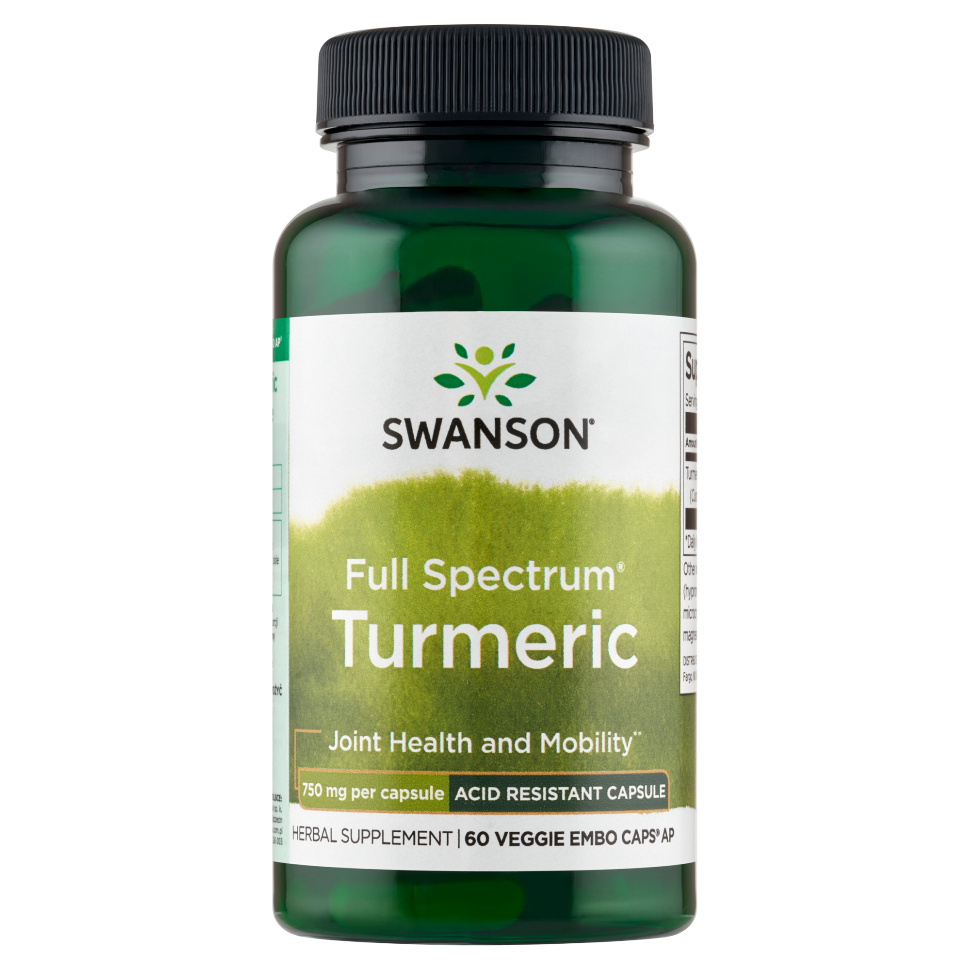 SWANSON Full Spectrum Turmeric - 60 kaps. zdjęcie