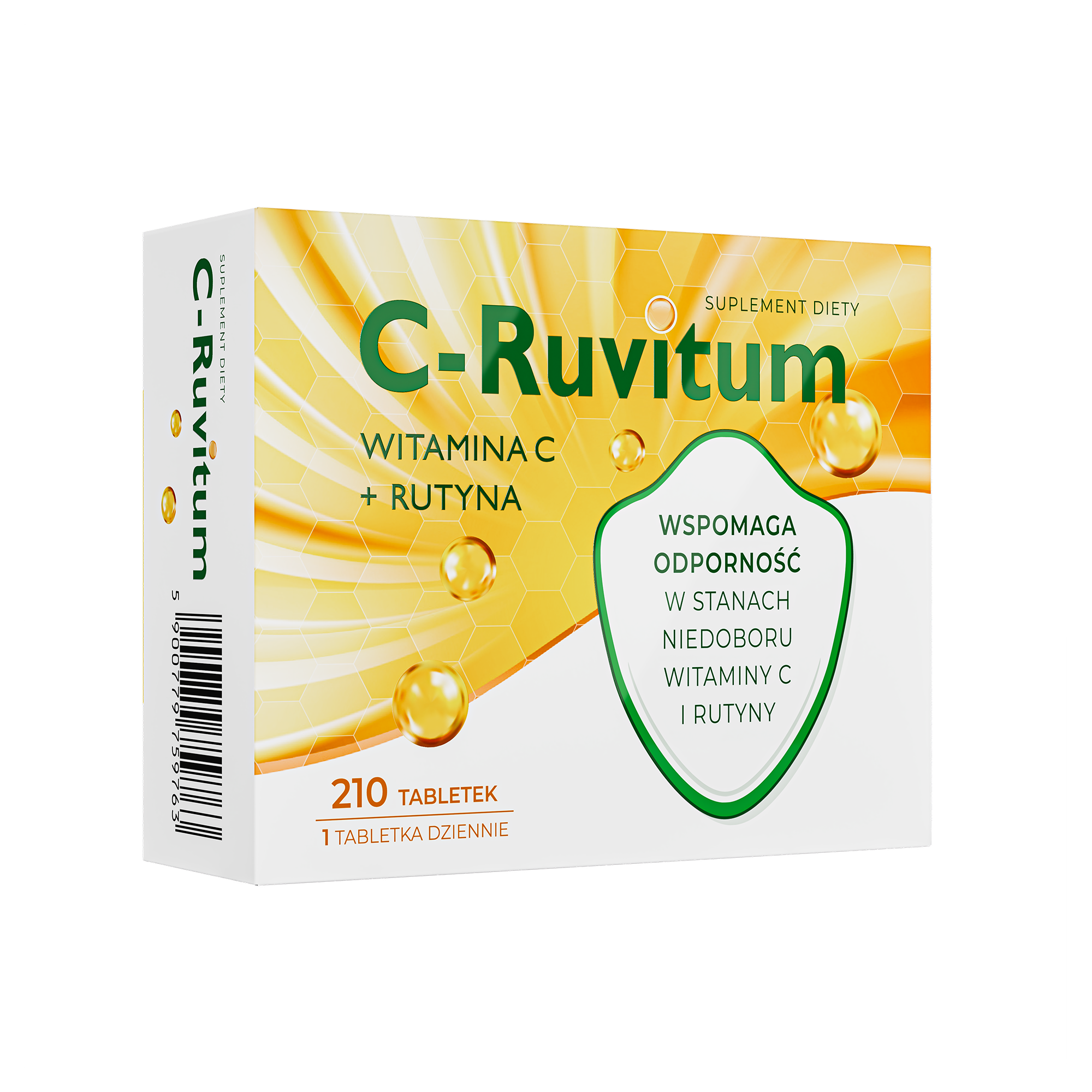C-Ruvitum Witamina C + Rutyna, tabletki, 210 sztuk