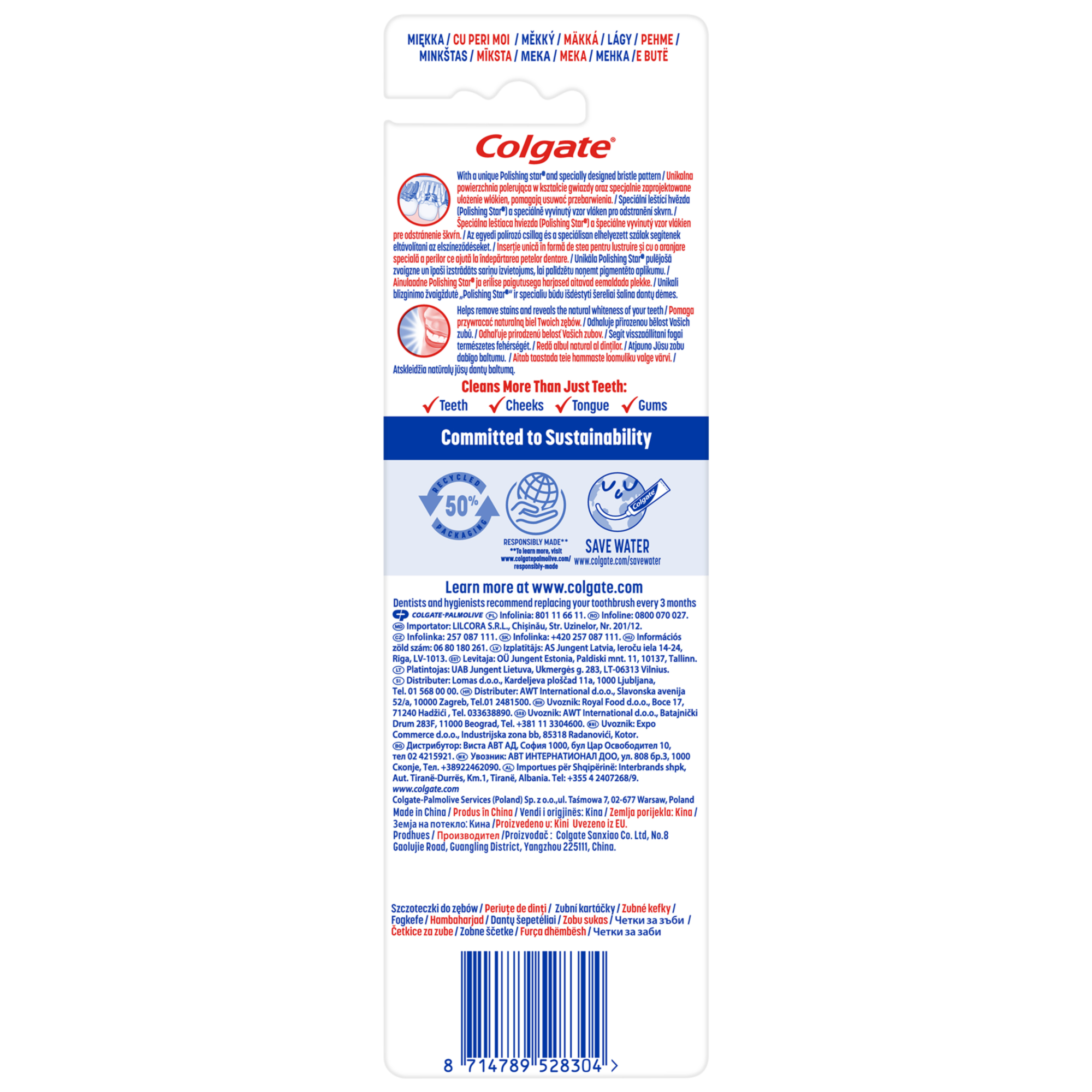 Colgate MaxWhite Soft Szczoteczka do zębów, 2 sztuki