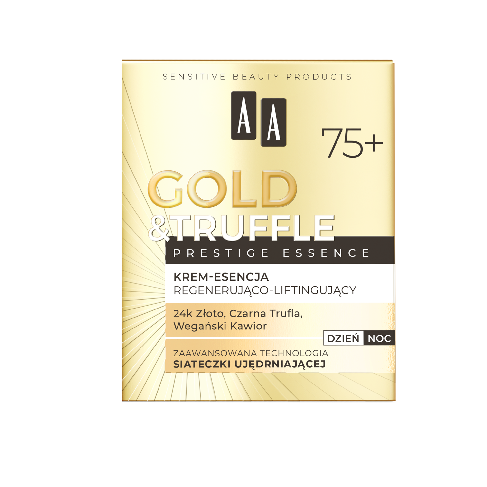 AA Gold & Truffles Prestige Essence 75+ Regenerująco-liftingujący krem-esencja, 50 ml zdjęcie