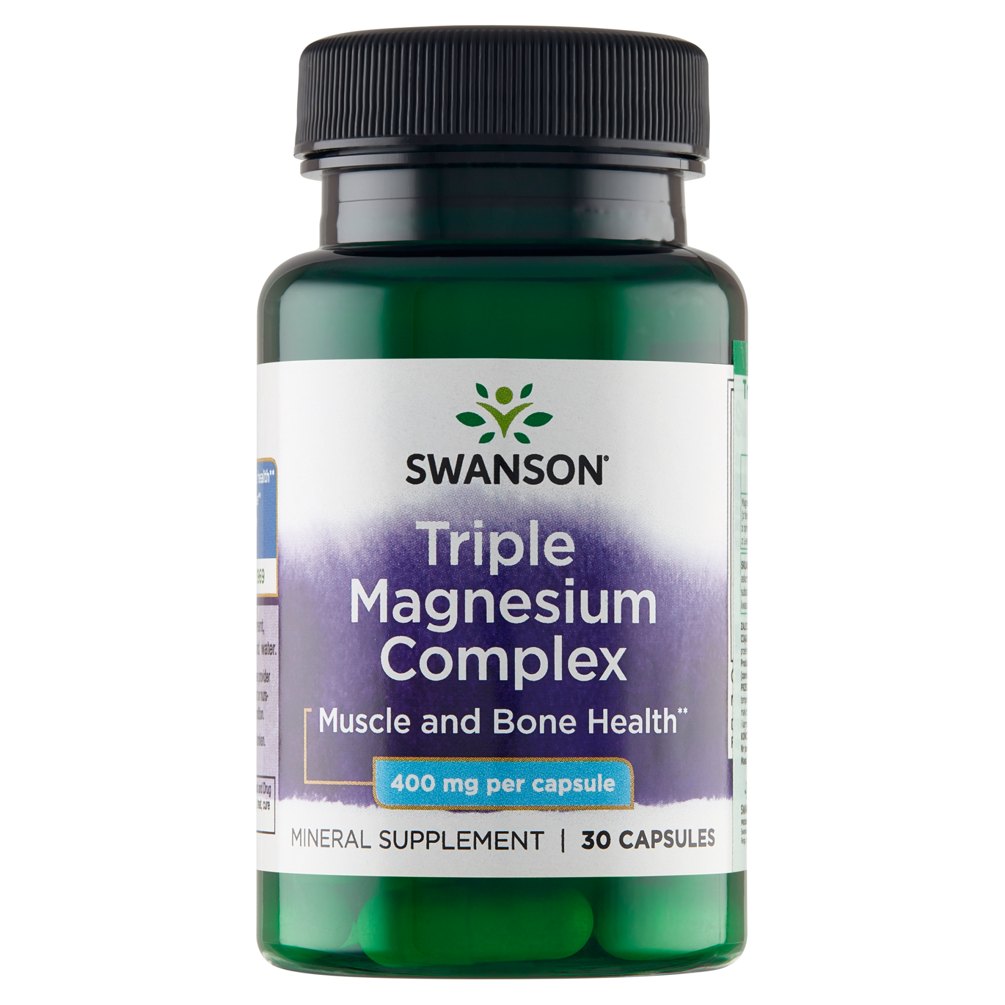 Swanson Triple Magnesium Complex 400mg 30 kapsułek zdjęcie