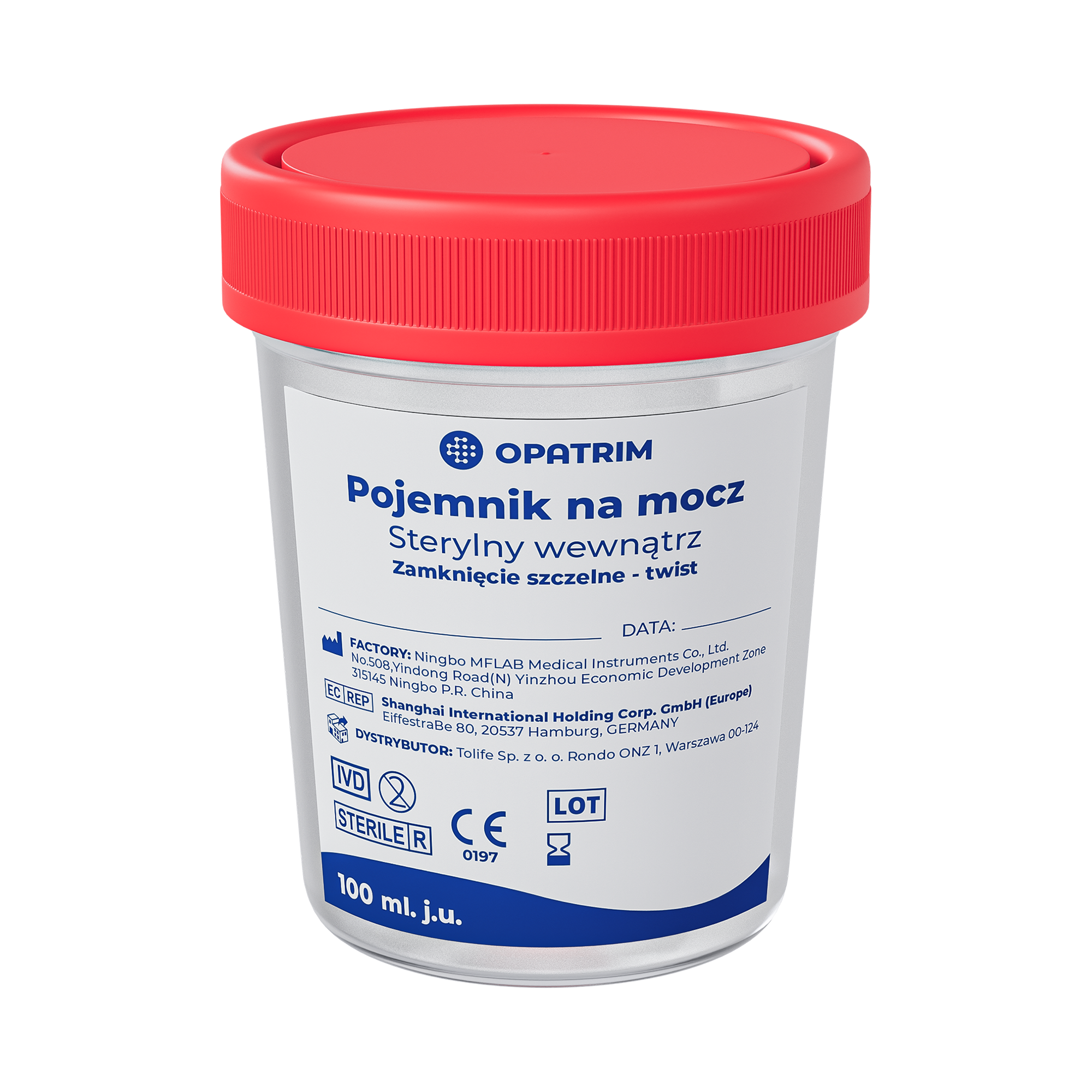 Opatrim, Pojemnik na mocz sterylny, 100 ml