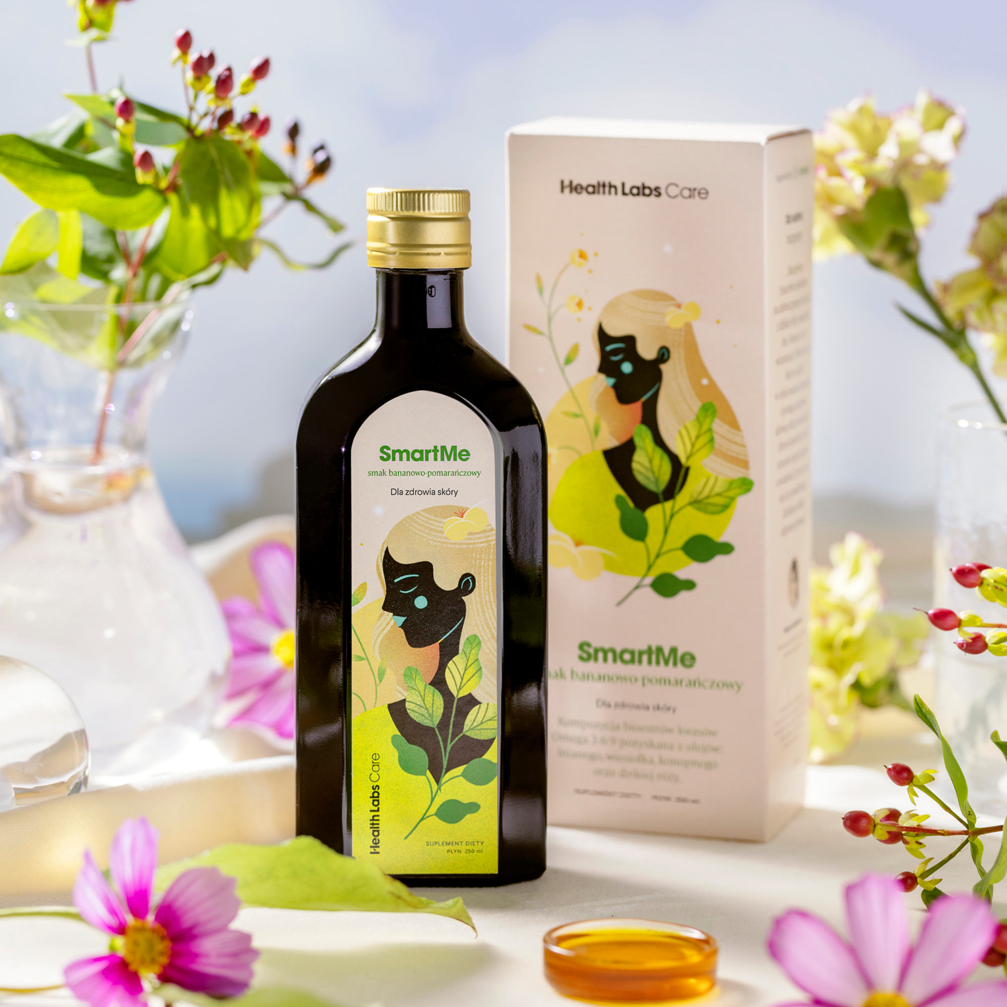 Health Labs Care, SmartMe olej o smaku bananowo-pomarańczowym, 250 ml
