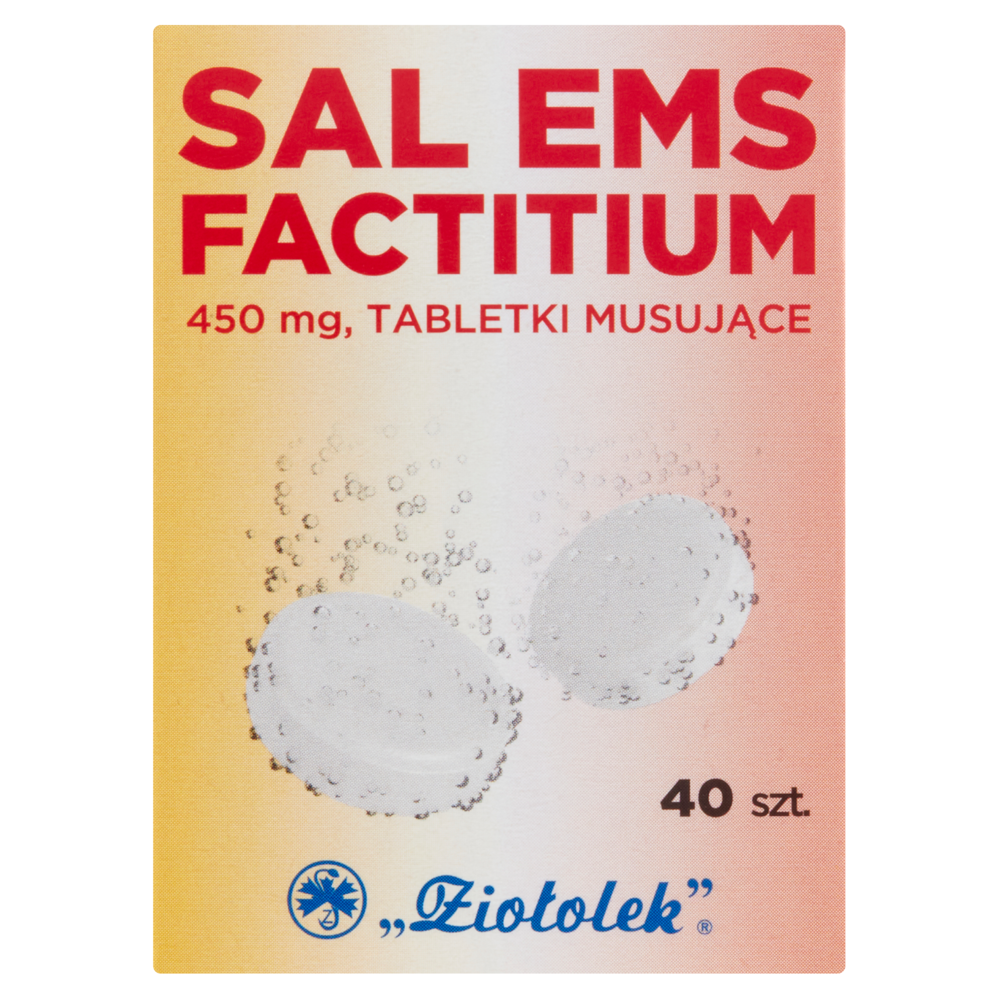 Sal Ems factitium, 450mg sztuczna sól emska, 40 tabletek musujących zdjęcie