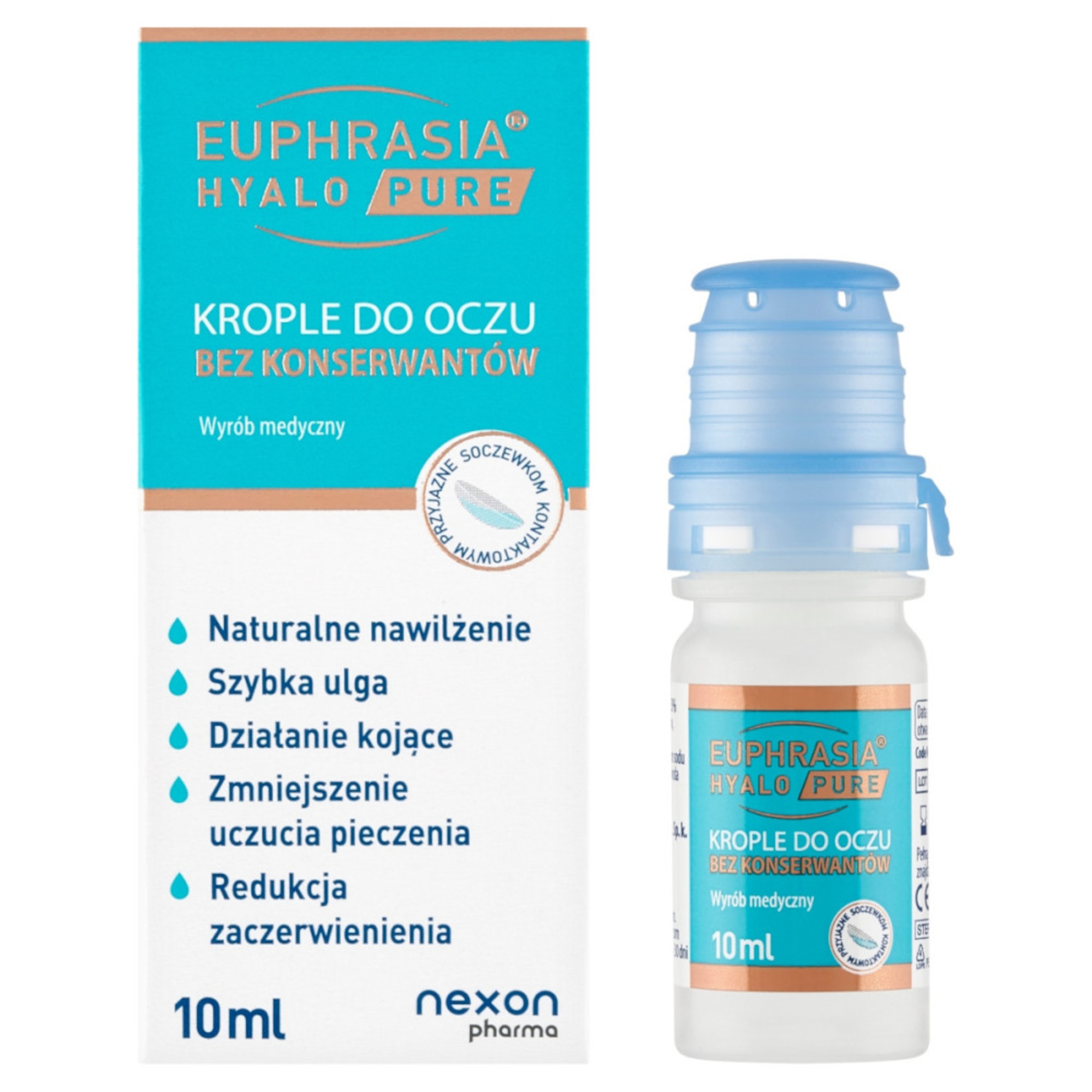 Euphrasia Hyalo Pure, krople do oczu, 10 ml zdjęcie