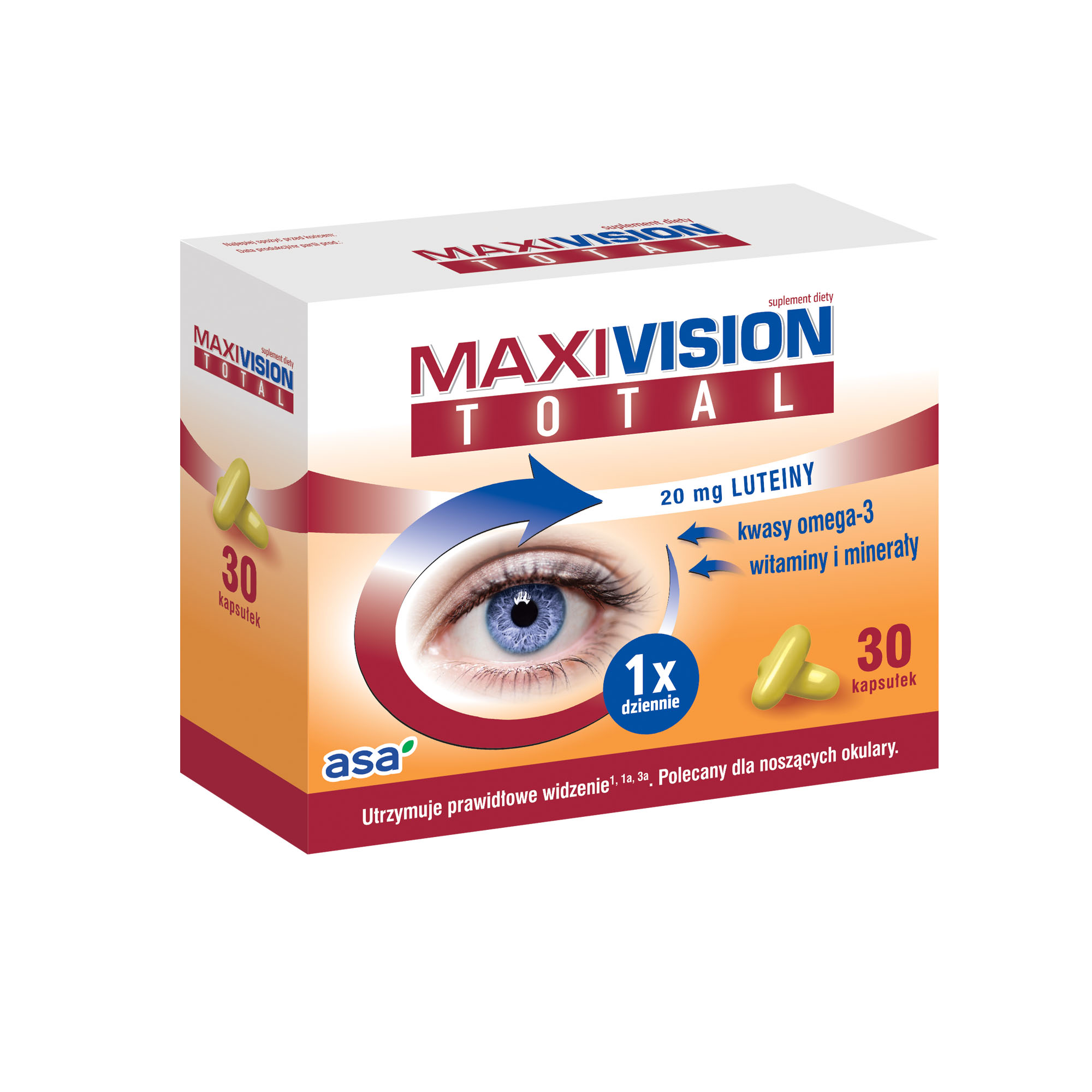 MAXIVISION TOTAL, luteina na oczy, 30 kaps. zdjęcie