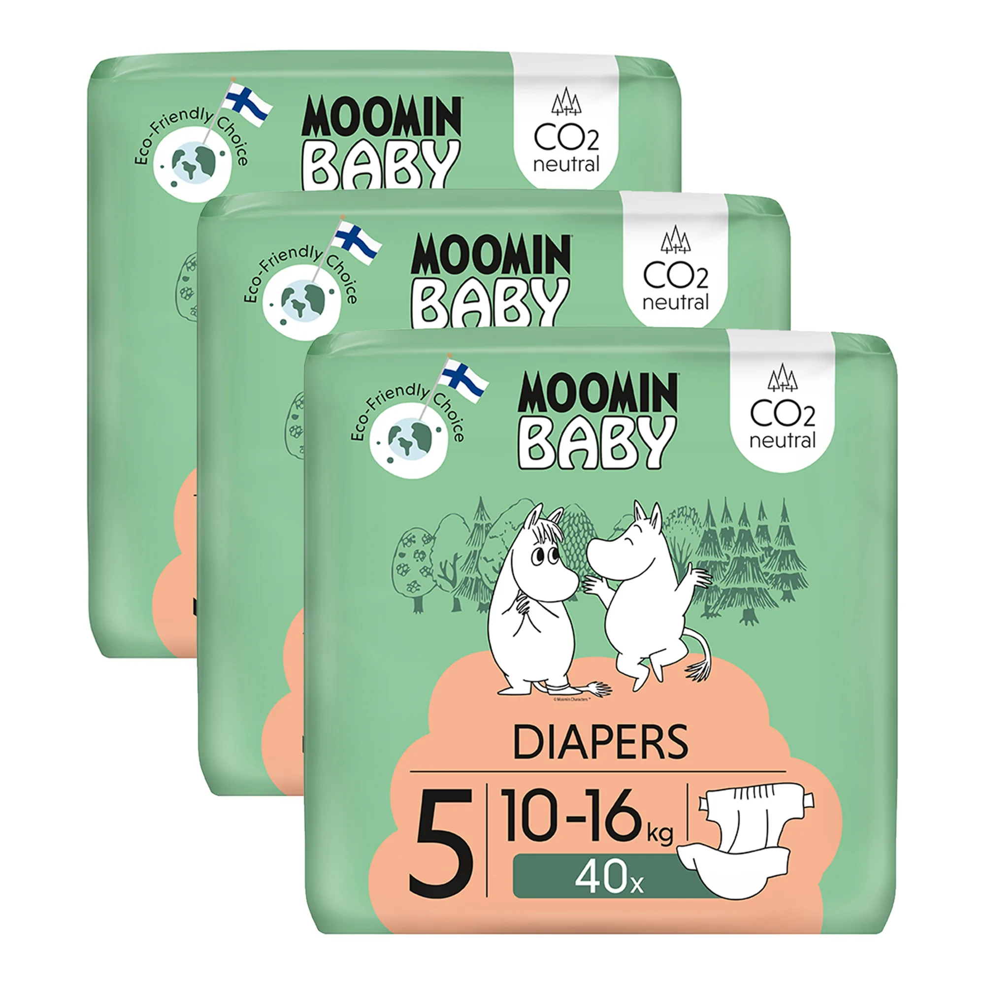 Moomin Baby 5 Maxi pieluszki 10-16 kg 120 sztuk zdjęcie
