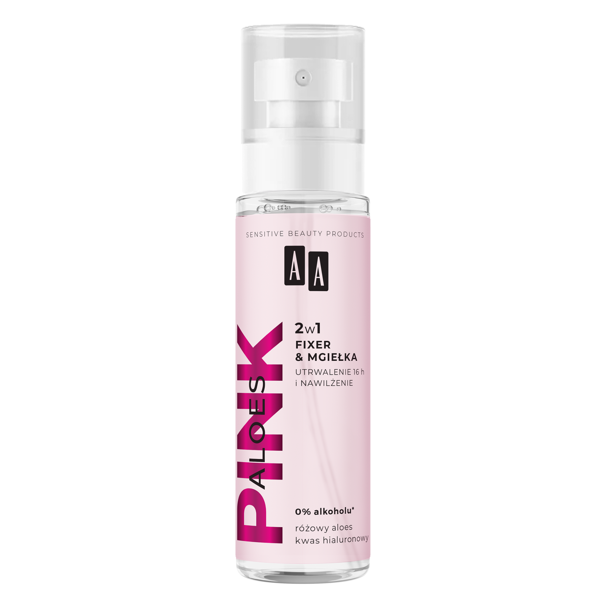 AA Pink Aloes utrwalająco-nawilżający spray 2w1, 100 ml zdjęcie