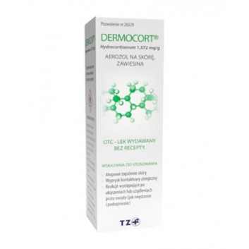 Dermocort hydrocortisonum 1,372 mg/g aerozol na skórę 38,25 g