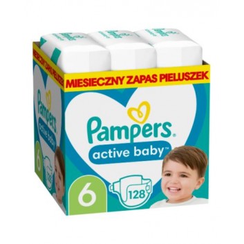 Pampers Active Baby 6 pieluchy 13-18 kg 128 sztuk