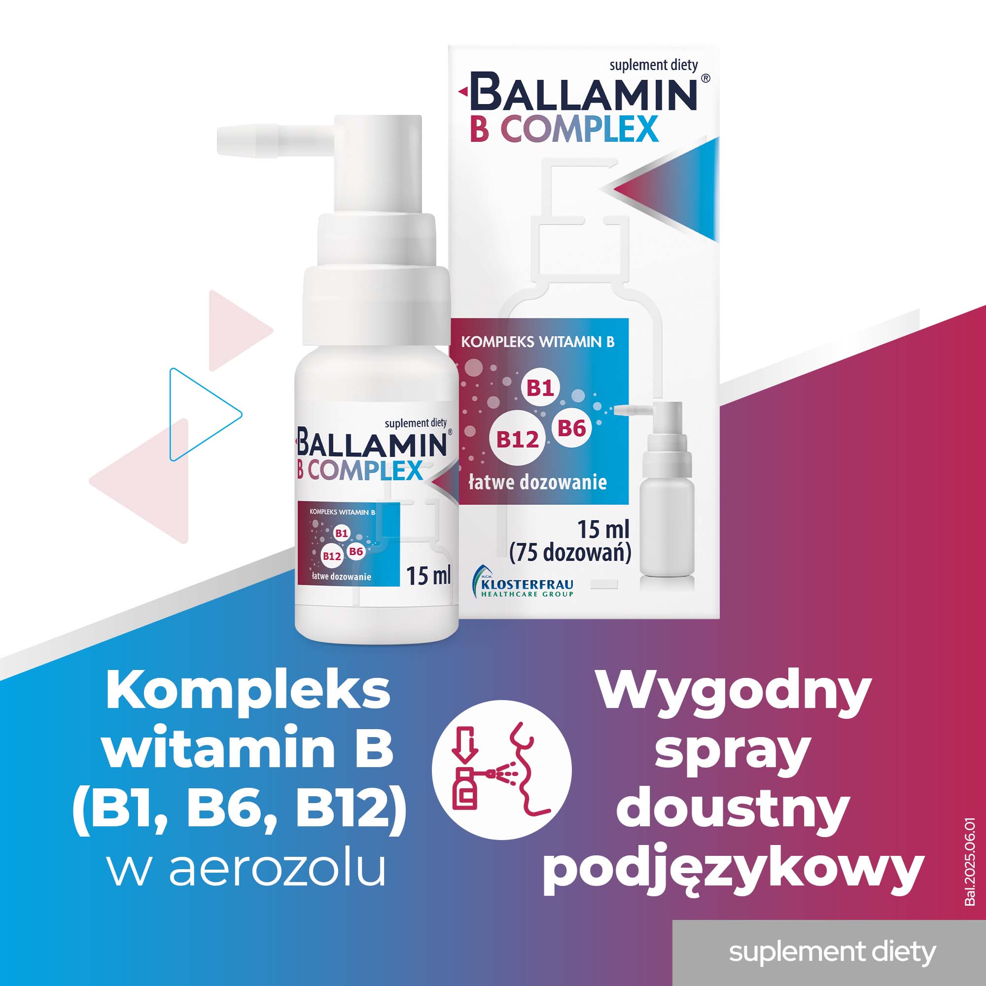 Ballamin B Complex aerozol doustny, 15 ml