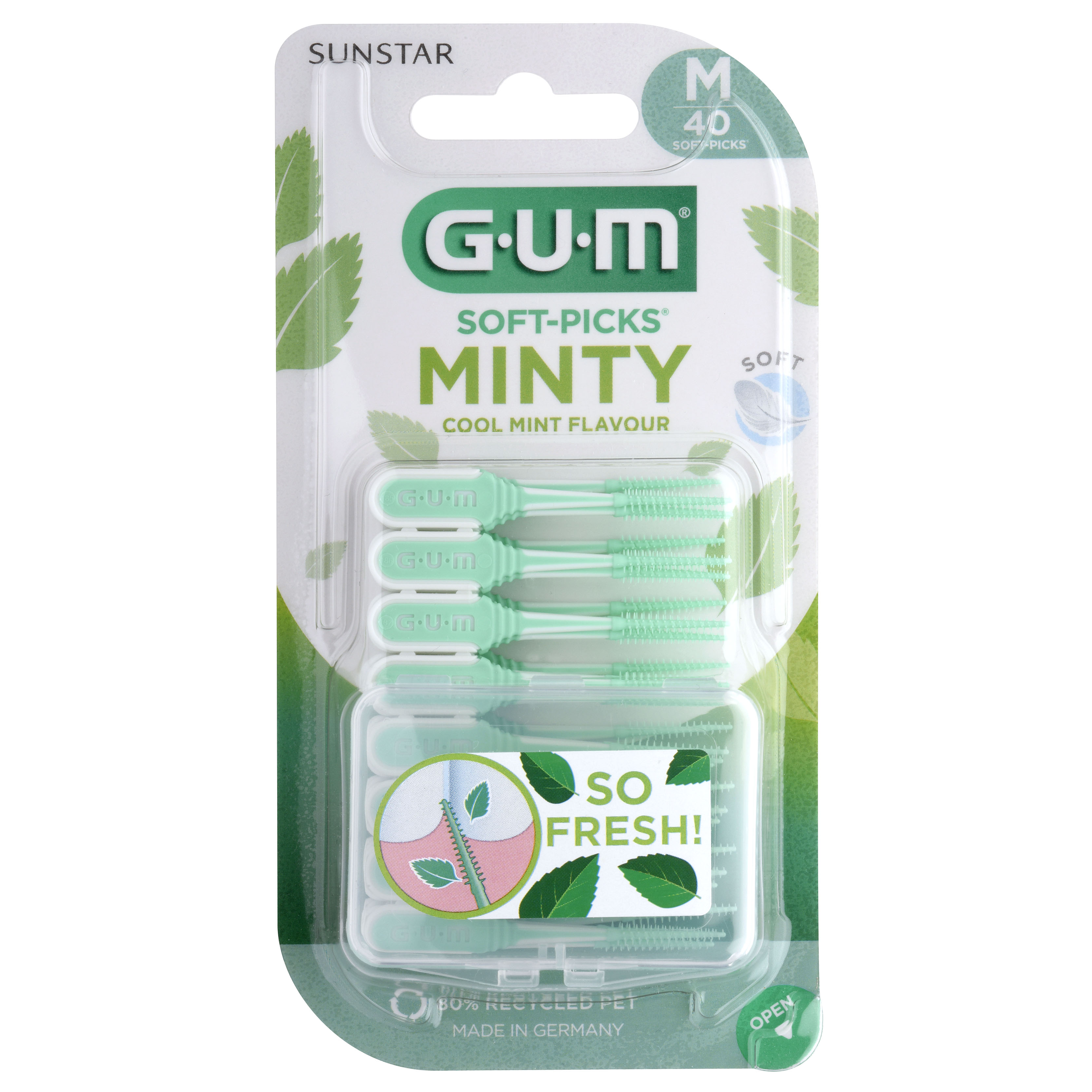 Sunstar Gum Soft-Picks Comfort Flex Gumowa Szczoteczka międzyzębowa średnia, 40 sztuk zdjęcie