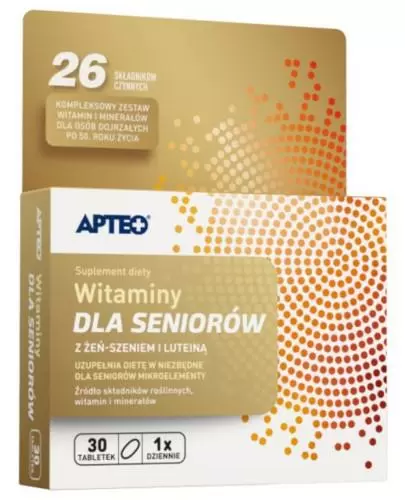 Witaminy dla seniorów Apteo 30 tabletek zdjęcie