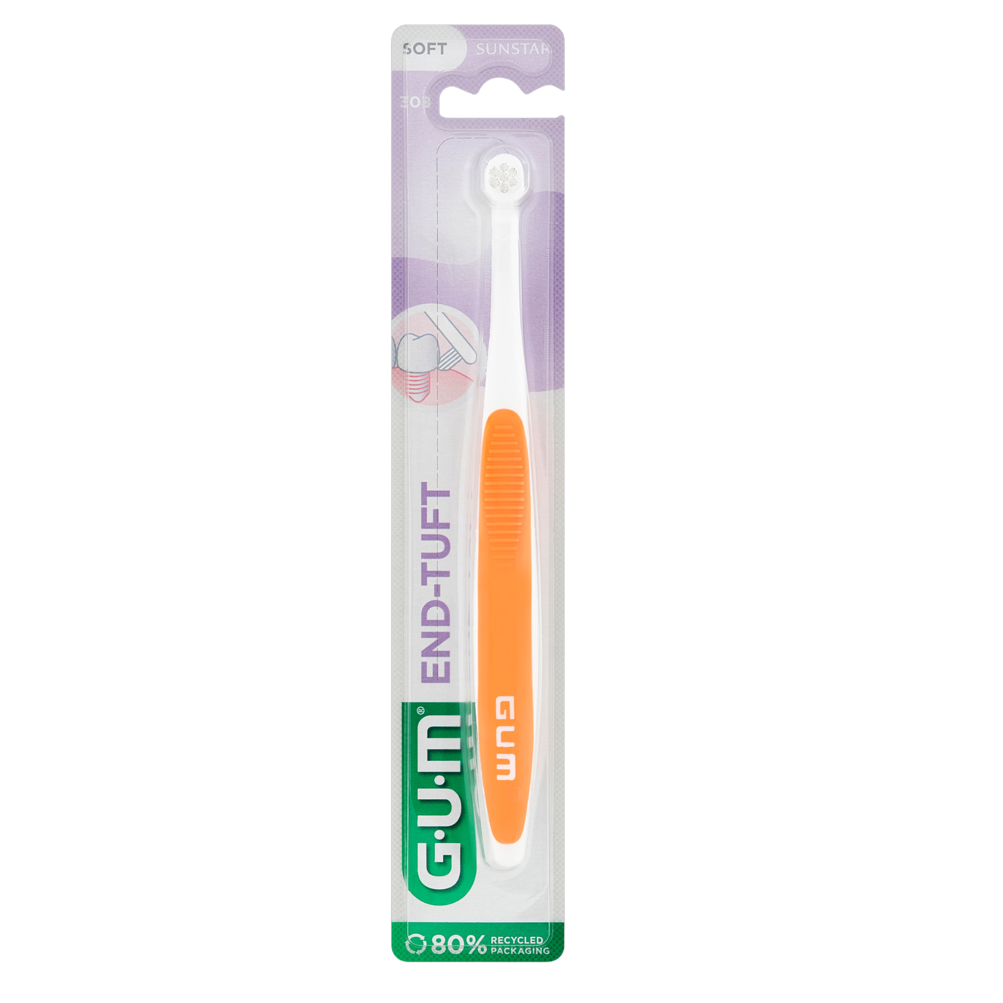 GUM End-Tuft szczoteczka jednopęczkowa 308 1 sztuka zdjęcie
