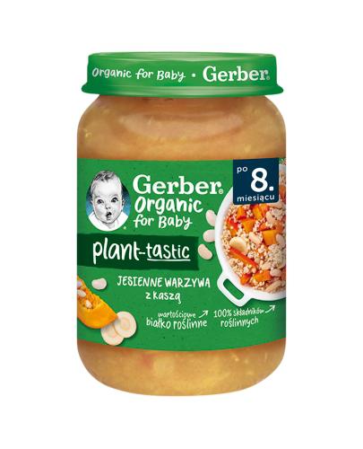Gerber Organic for Baby Plant - Tastic Jesienne warzywa z kaszą po 8. miesiącu, 190 g, cena, opinie, właściwości zdjęcie