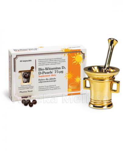 Bio-Witamina D3 D-Pearls 75 µg 3000 IU 80 kapsułek zdjęcie