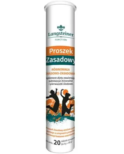 Langsteiner Proszek Zasadowy 20 tabletek musujących zdjęcie