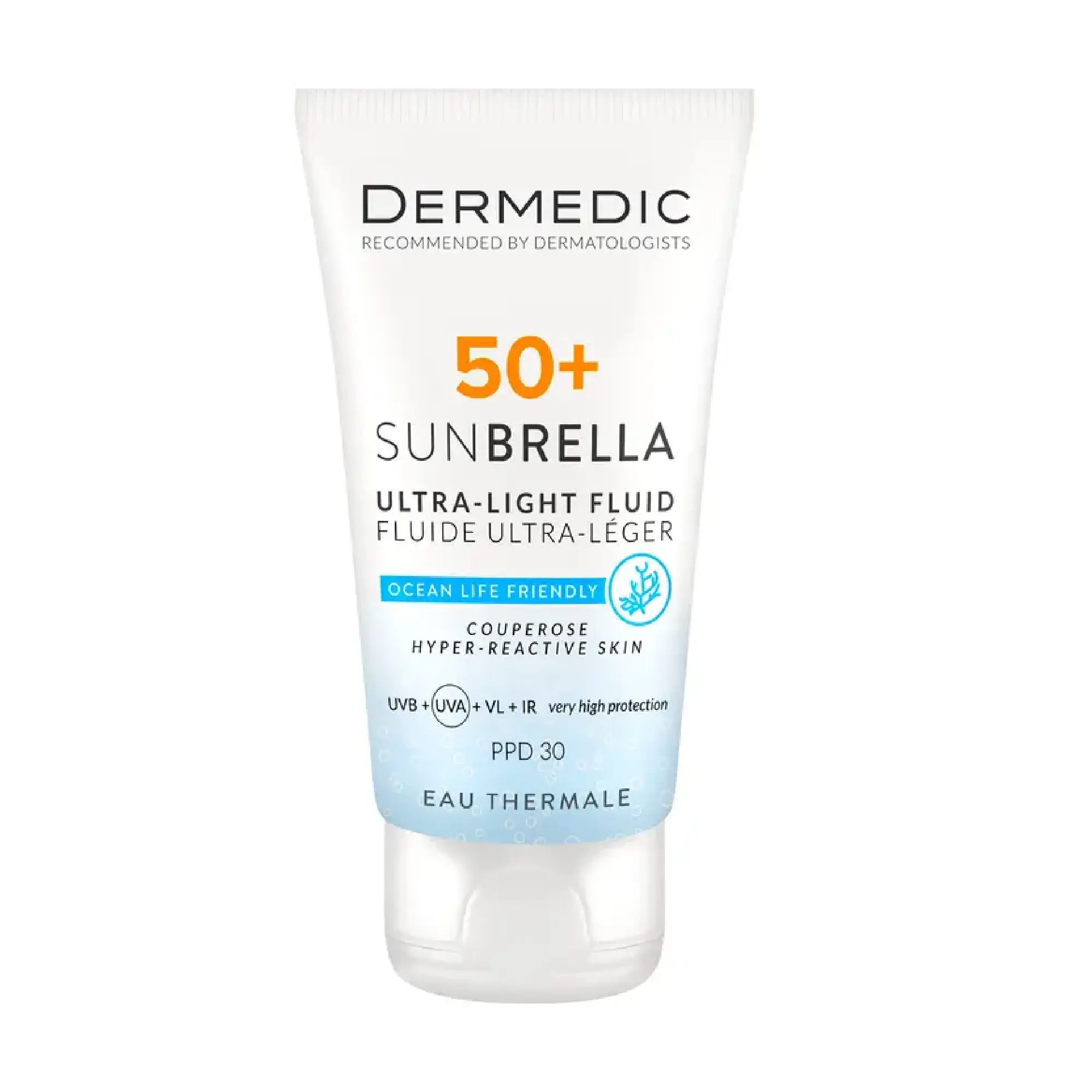 Dermedic Sunbrella Ultralekki krem SPF 50+ skóra naczyniowa i nadreaktywna, 40 ml zdjęcie