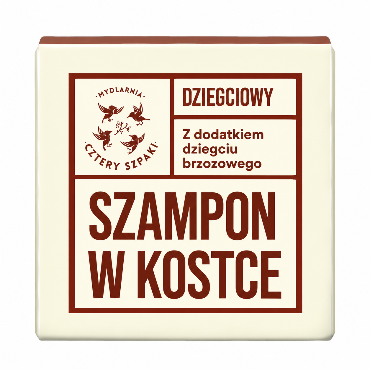 Mydlarnia Cztery Szpaki Dziegciowy Szampon w kostce, 75 g zdjęcie