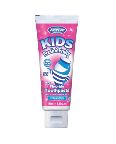 Beauty Formulas, Active Kids Fresh&Fruity, Pasta do mycia zębów z fluorem, 100 ml zdjęcie