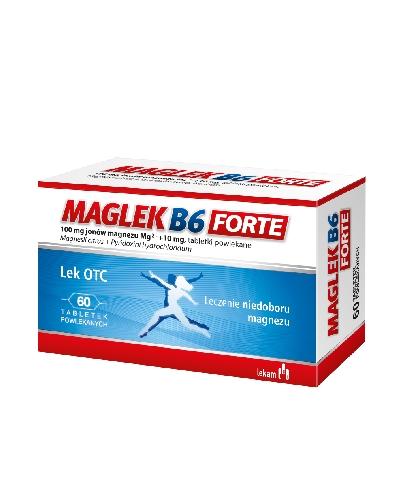 Maglek B6 Forte, 100 mg+10 mg, tabletki powlekane, 60 sztuk zdjęcie