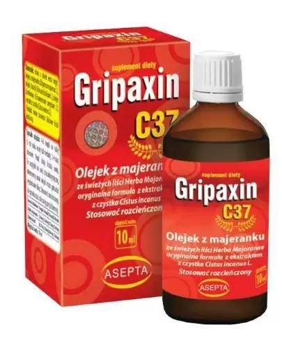 Gripaxin C37 olejek z majeranku krople 10 ml zdjęcie