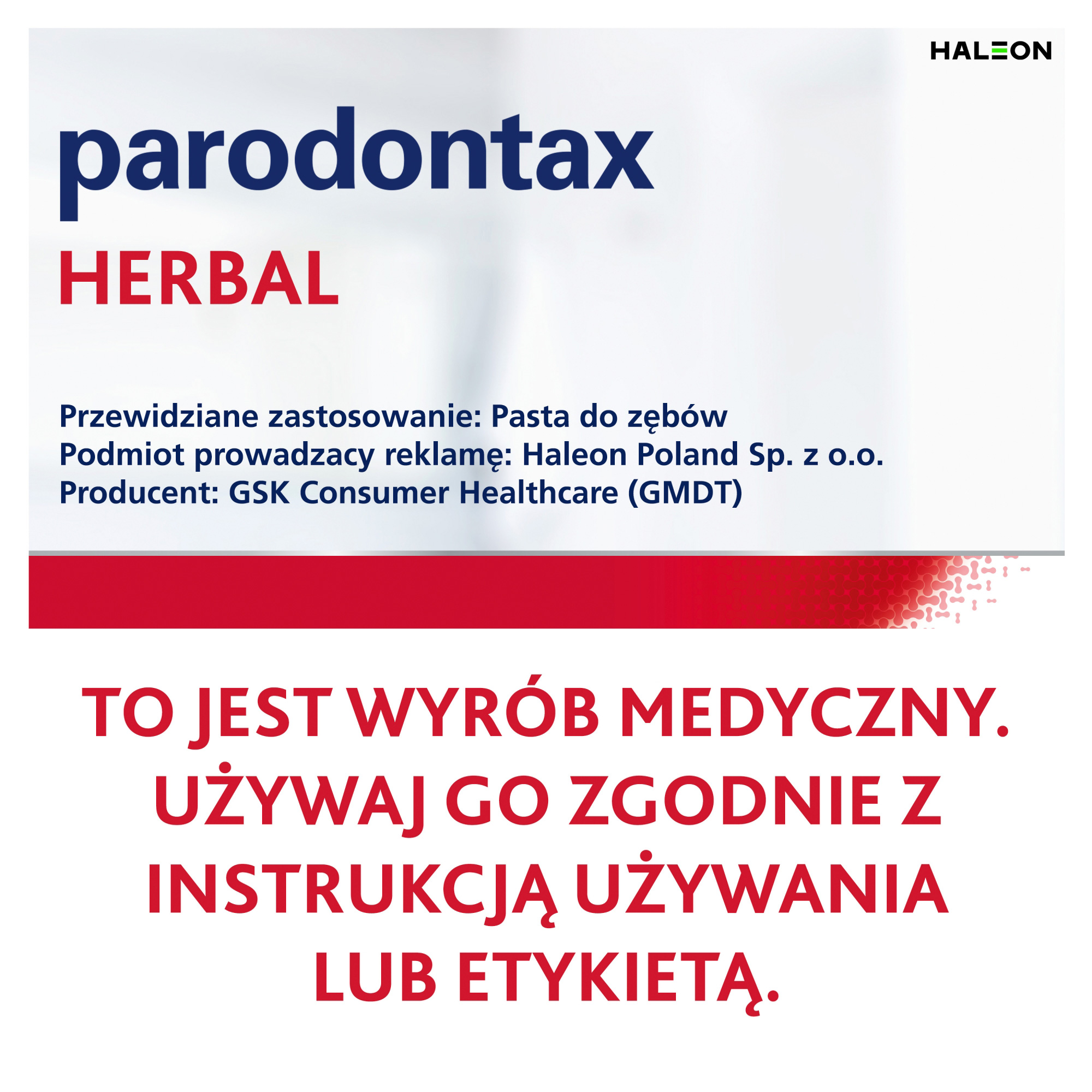 Parodontax Herbal Fresh pasta do zębów 75 ml
